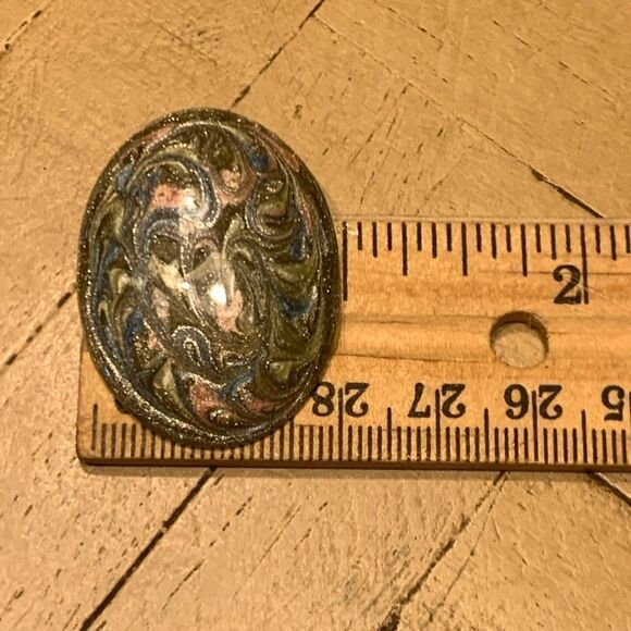 Vintage Sparkly Green, Pink & Blue Earrings 80 90 - Picture 7 of 8